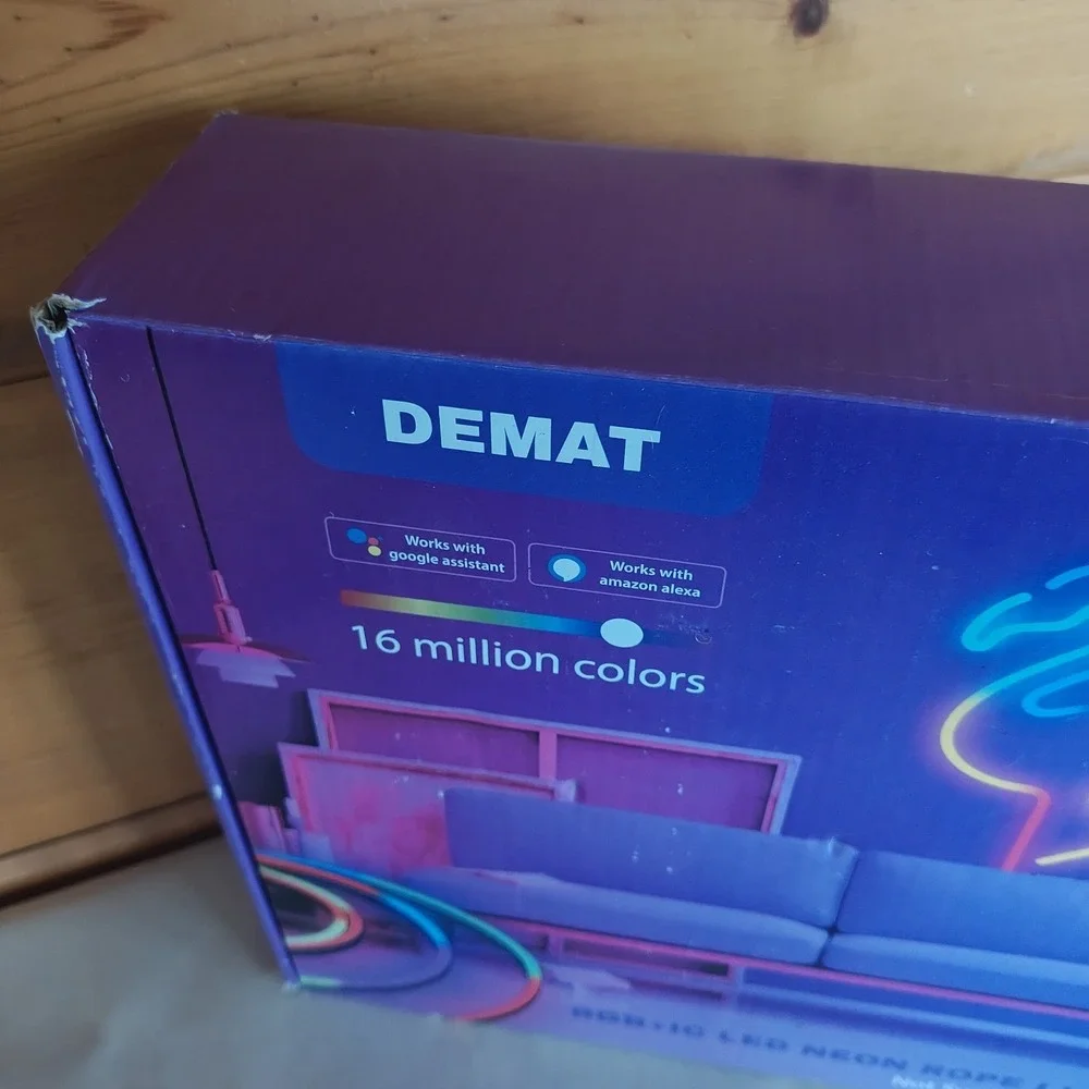 Demat 10ft RGB+IC‎ LED Neon Rope Light